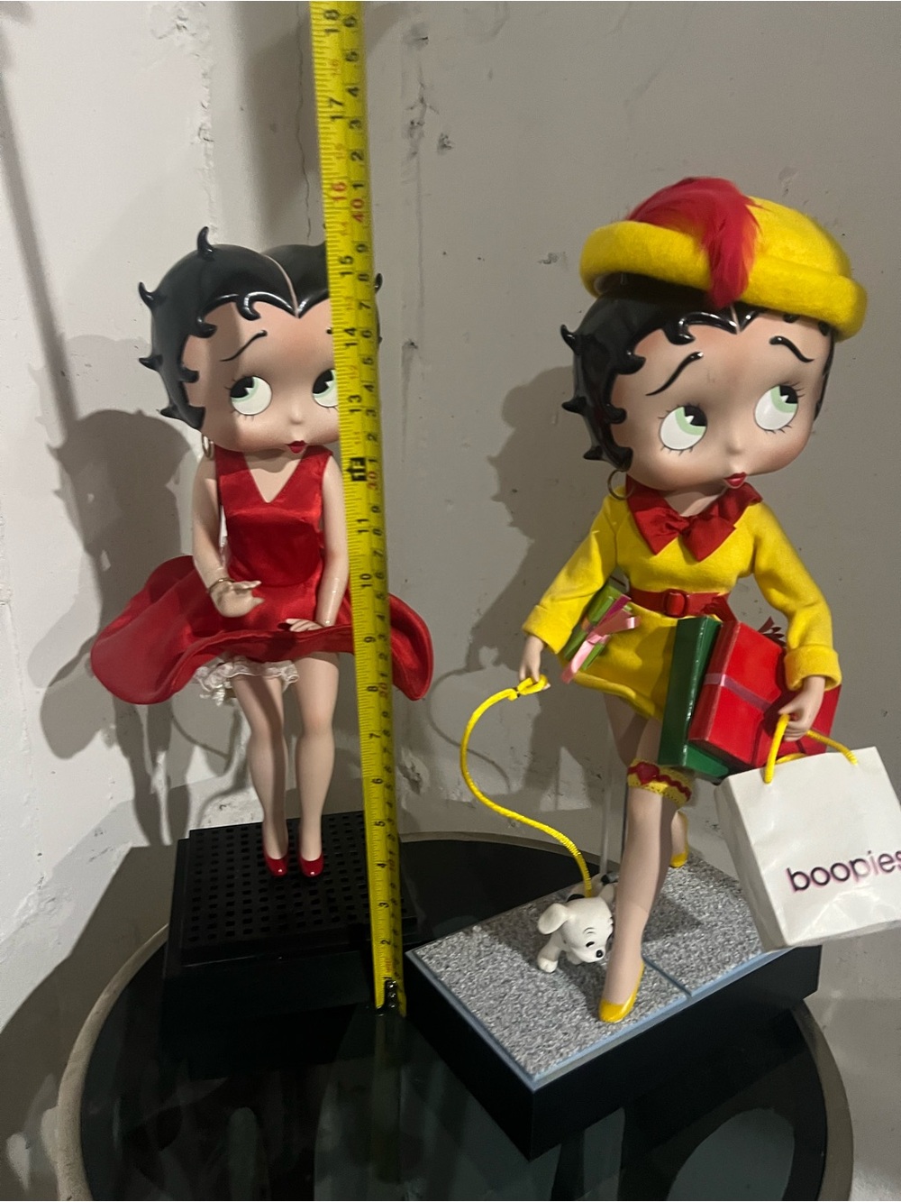2 Betty Boop Holiday Figurines